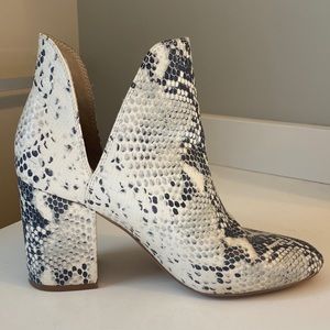 Steve Madden Snakeskin Booties